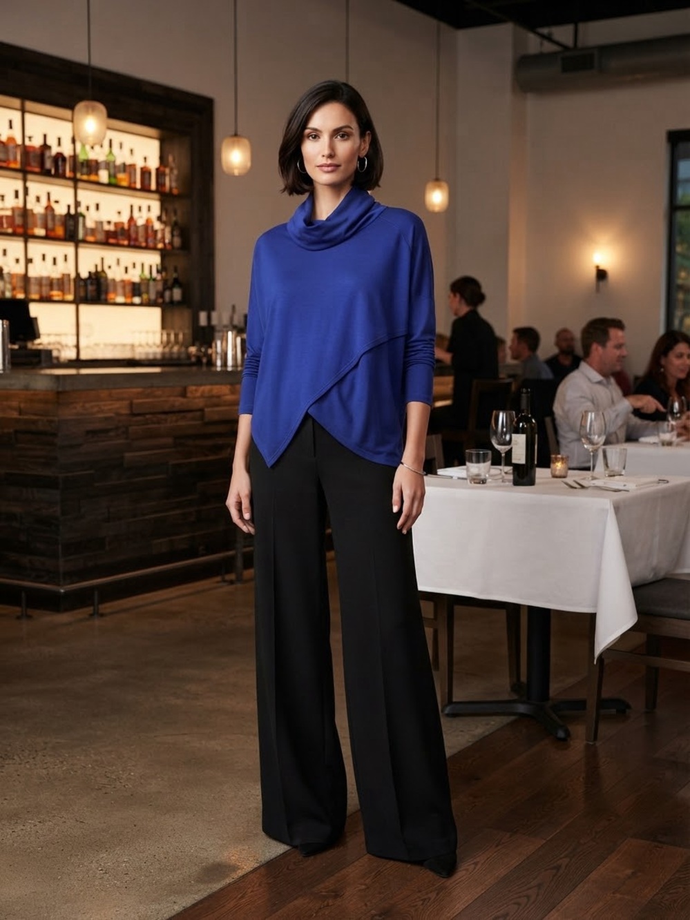 Joseph Ribkoff Size 14 Blue Top